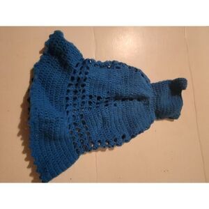 Vintage Barbie Ken Skipper Doll Accessory Clothing Blue Knit Dress VTG